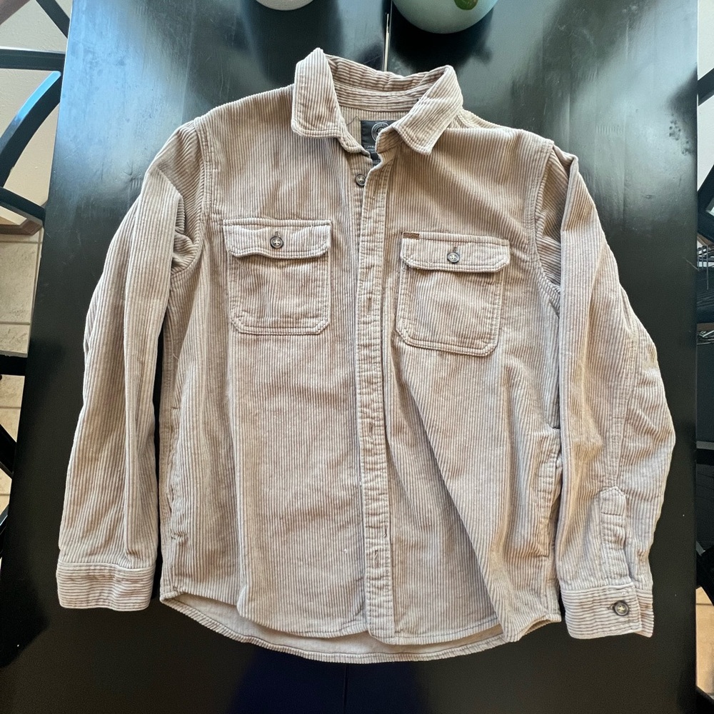 Men’s corduroy over shirt beige large Buffalo
